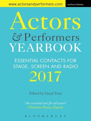 cover image of Actors and Performers Yearbook 2017